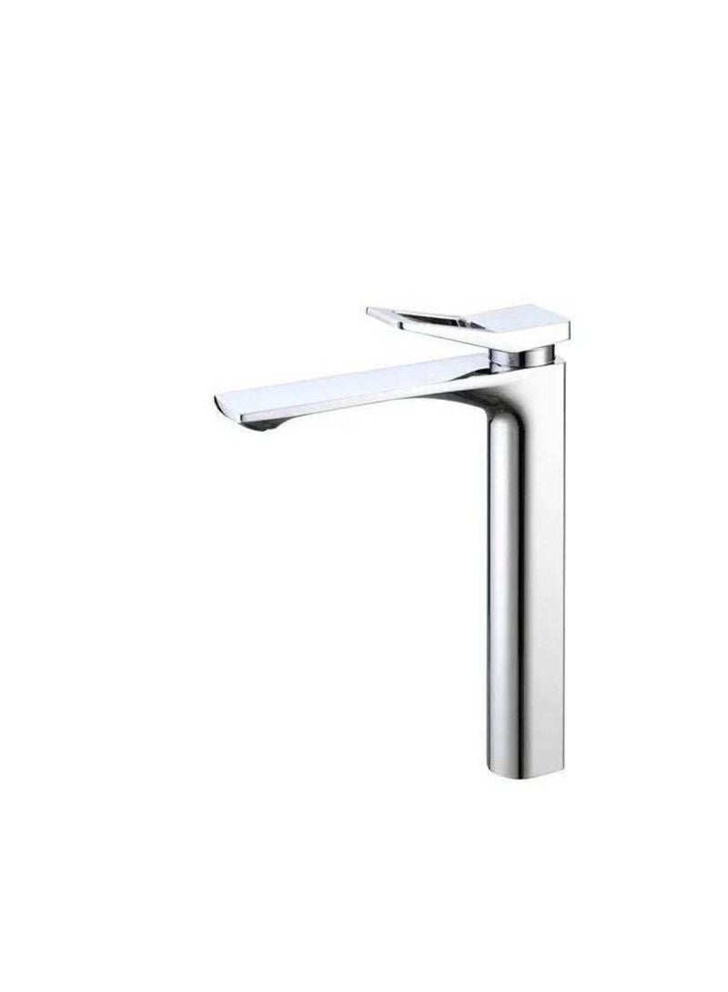 روما خلاط مغسلة طويل روما بتشطيب كروم لامع بتصميم عصري مناسب للأحواض السطحية - Image 3