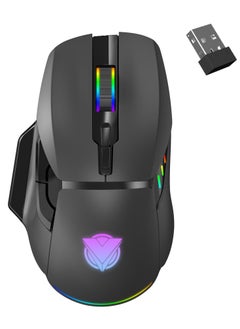 Wireless Gaming Mouse with High Performance, 7 Buttons, 3 DPI Modes, Rechargeable, Luminescence RGB Color