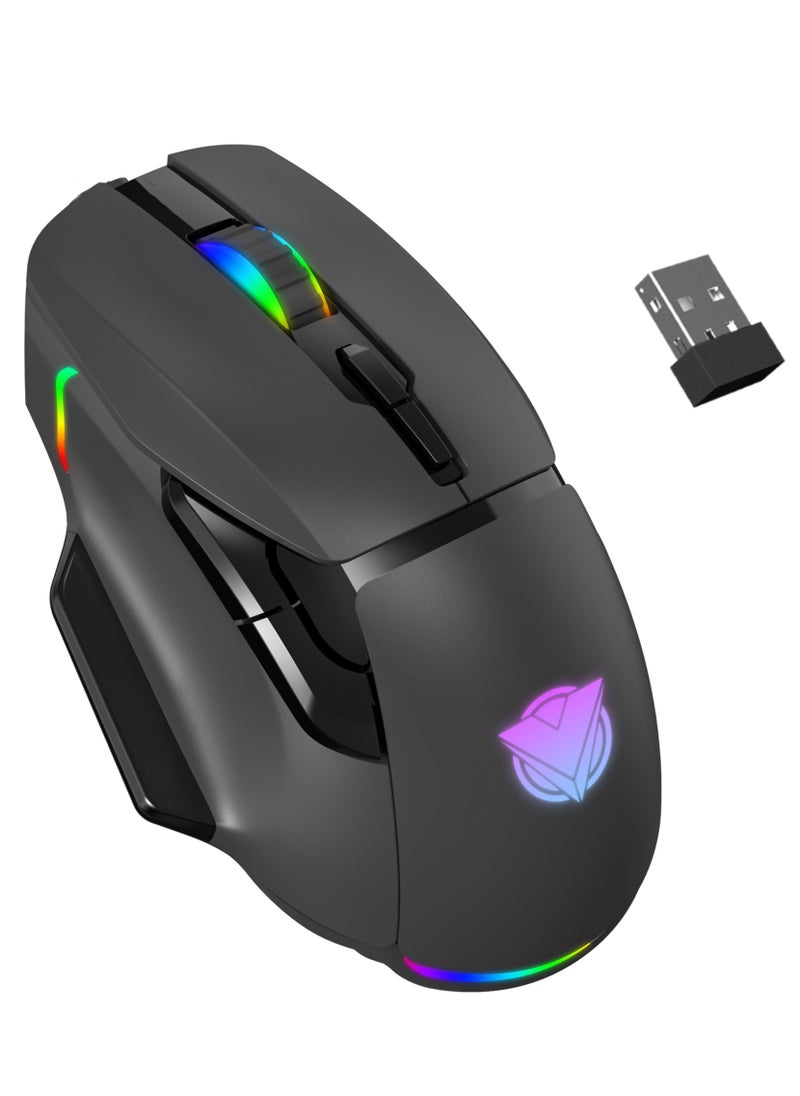 ASA - Wireless Gaming Mouse with High Performance, 7 Buttons, 3 DPI Modes, Rechargeable, Luminescence RGB Color - Image 1