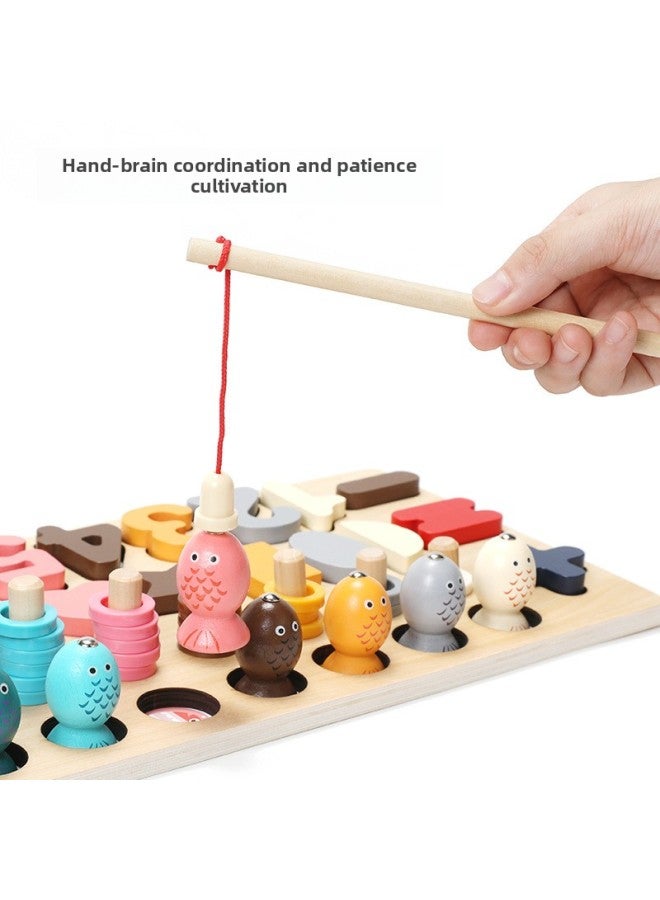 أحجية الأطفال 1 مكعبات بناء رقمية 2-3 سنوات ونصف تستفيد من تنمية الذكاء وتنوير الطفل للأولاد والبنات ألعاب التعليم المبكر - اللون: لوحة اقتران خمسة في واحد - Image 5