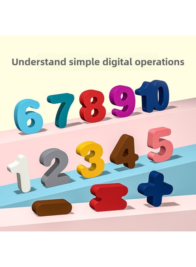 أحجية الأطفال 1 مكعبات بناء رقمية 2-3 سنوات ونصف تستفيد من تنمية الذكاء وتنوير الطفل للأولاد والبنات ألعاب التعليم المبكر - اللون: لوحة اقتران خمسة في واحد - Image 4