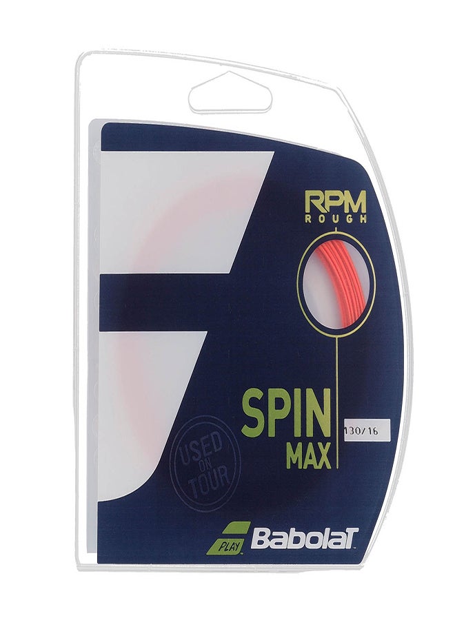 Babolat RPM Rough Co-Polyester Tennis Strings – 12M – 1.30 mm Gauge – Built for Spin & Endurance – French Brand