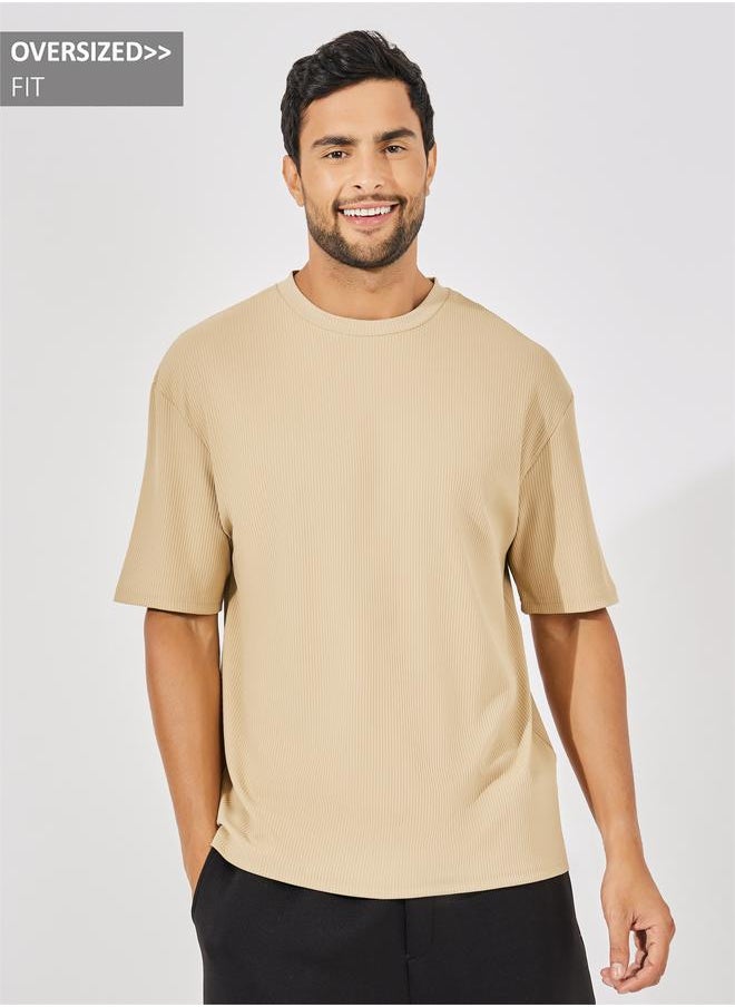 Styli - Ribbed Oversized Heavy Jersey T-Shirt - Image 1