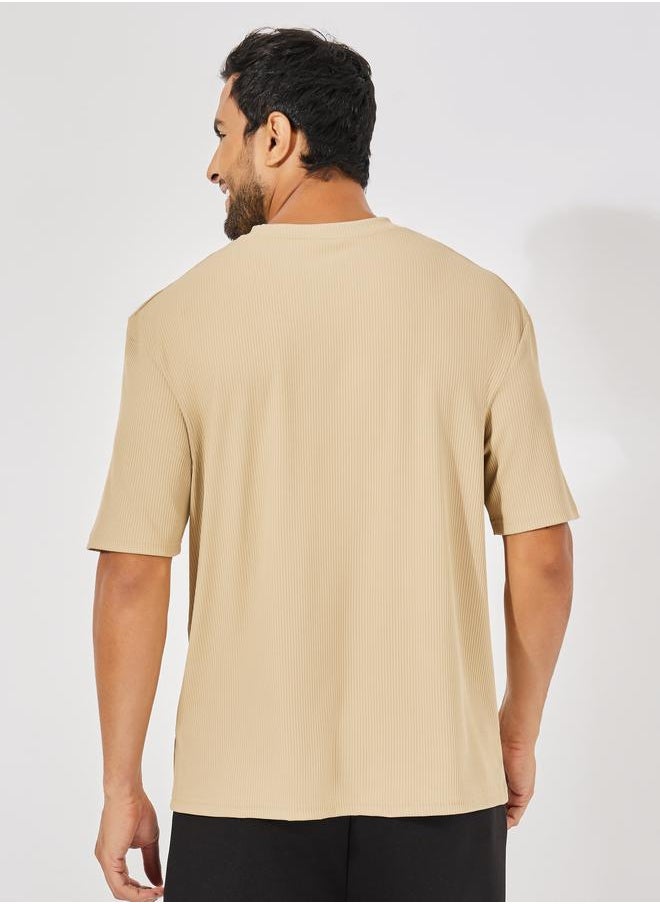 Styli - Ribbed Oversized Heavy Jersey T-Shirt - Image 1