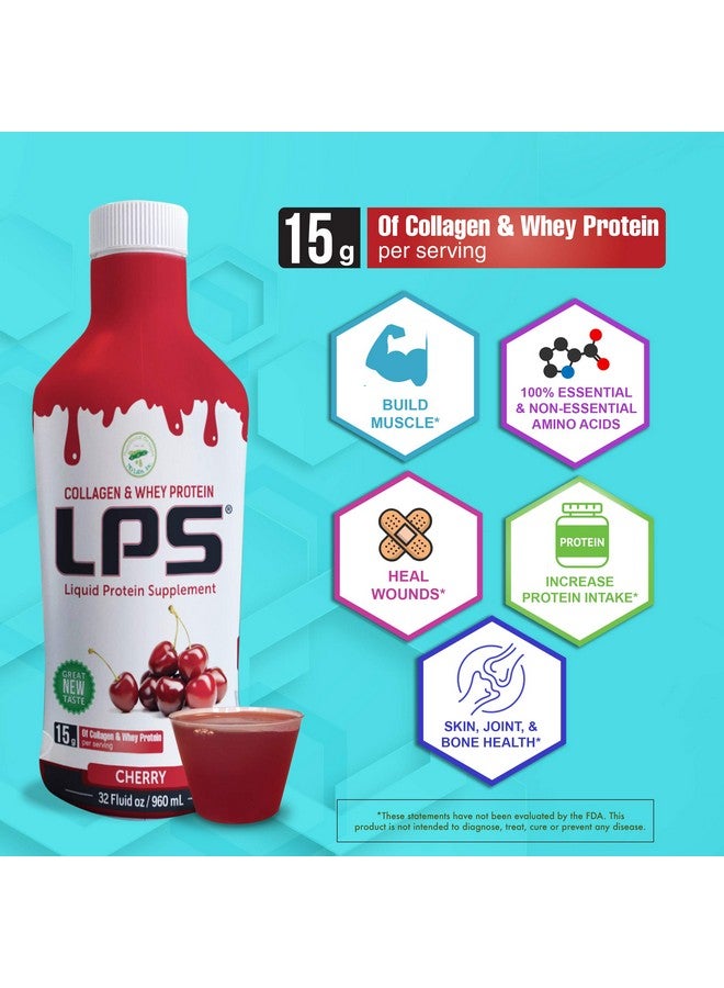 Nutritional Designs LPS Liquid Collagen & Whey Protein Supplement - Non-GMO Drink, Sugar-Free - Promotes Healthy Skin & Hair for Men & Women, Watermelon, Single Serve (25 Packets) - Image 2