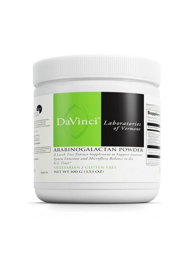 Davinci Labs Arabinogalactan Powder Dietary Supplement To Support The Immune System Gi Health And Microflora Balance With 5000Mg Of Larch Tree Extract Per Scoop Glutenfree Vegetarian 100G - Image 2
