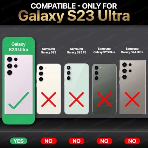 WOW IMAGINE Slim Frameless Back Cover for Samsung Galaxy S23 Ultra 5G | Ultra Thin Lightweight Design & Camera Protection | Soft Matte Silicone Flexible Mobile Case (Blue) - Image 2