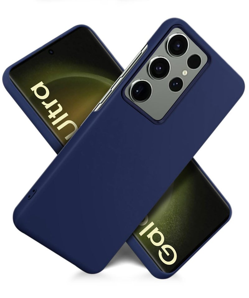 WOW IMAGINE Slim Frameless Back Cover for Samsung Galaxy S23 Ultra 5G | Ultra Thin Lightweight Design & Camera Protection | Soft Matte Silicone Flexible Mobile Case (Blue) - Image 3