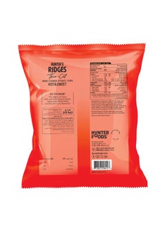 Hunter's Gourmet Ridges Thin – Cut Hand Cooked Potato Chips Hot & Sweet 40g  - Image 2