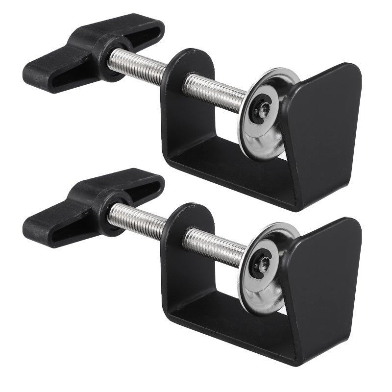 6 Pcs Desk Table Mount Clamps Practical Desk Clamps Retaining Clips - Image 4