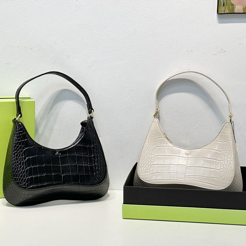 Crocodile Pattern Underarm Bag Niche Design High-Quality Versatile Shoulder Bag Women'S Handbag - Image 2