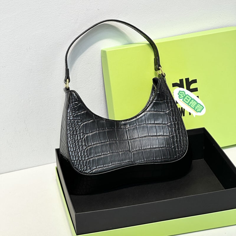 Crocodile Pattern Underarm Bag Niche Design High-Quality Versatile Shoulder Bag Women'S Handbag - Image 4