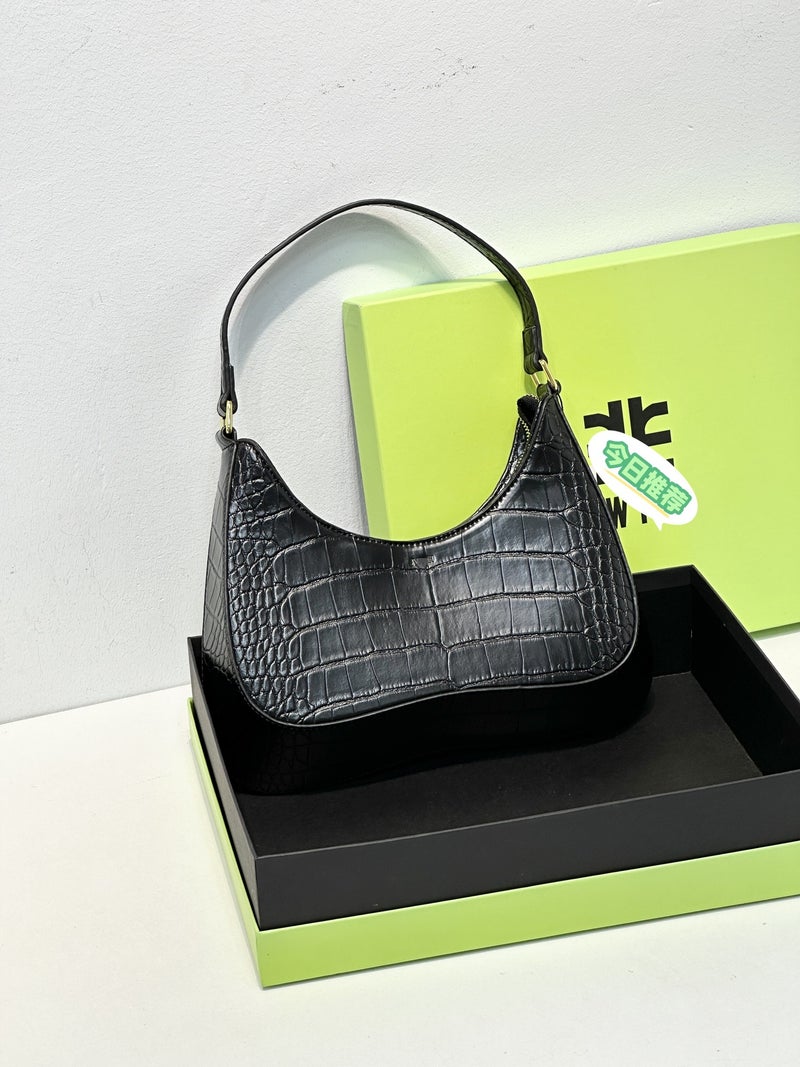 Crocodile Pattern Underarm Bag Niche Design High-Quality Versatile Shoulder Bag Women'S Handbag - Image 1