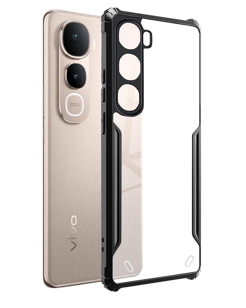 SPAZY CASE غطاء خلفي ® Vivo Y400 | غطاء خلفي شفاف من الكريستال الصلب مع حافة TPU، غطاء حماية ضد السقوط لهاتف Vivo Y400 - Image 1