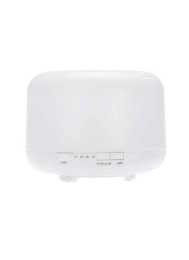 yongsheng Ultrasonic Air Humidifier With 7-Colour LED Lights White 17CM X 17CM X 12.8CM-500ml-Essential Oil Diffuser, Humidifier Aromatherapy Diffusers for Home, Diffusers for Essential Oils Large Room  - Image 1