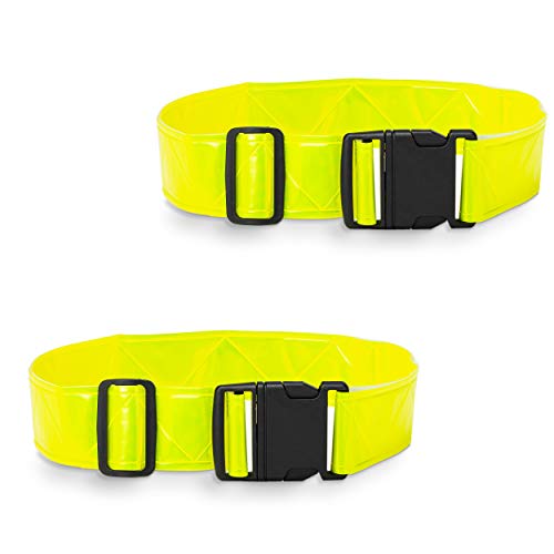 DASHGLOW - 2 Pack - Reflective Glow Belt Safety Gear, Pt Belt, for Running Cycling Walking Marathon Military - Image 1