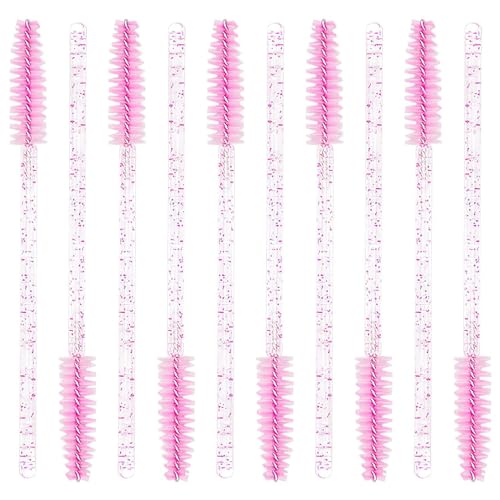 VOIISH Eyelash Mascara Brushes Wands Applicator for Eyelash Extensions and Eyebrow Brush | Eyelash Brush Spoolies 50pcs - Image 5