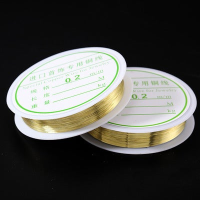 Craft Jewelry Copper Wire 0.2-1.0mm Gold 