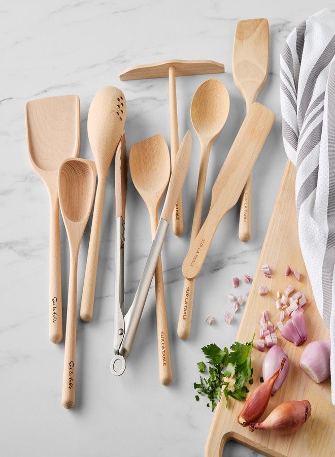 Sur La Table Beechwood Angled Turner, 13", Tan - Image 2