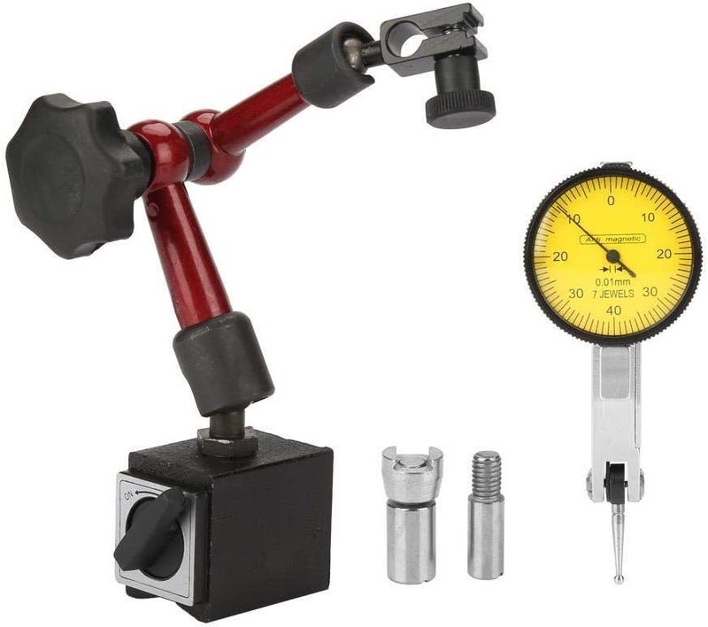 ويوبلز مؤشر قياس ذو قاعدة مغناطيسية، نطاق القياس من 0 إلى 1 بوصة، مؤشر اختبار ذو ذراع - Image 1