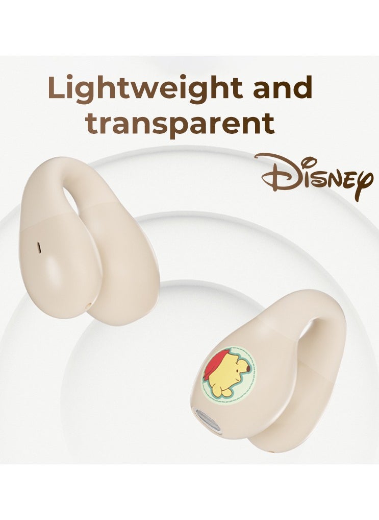 Disney - QS-T10 Clip-On Wireless Bluetooth 5.3 Kids Headphones Smart Touch Bambi - Image 1