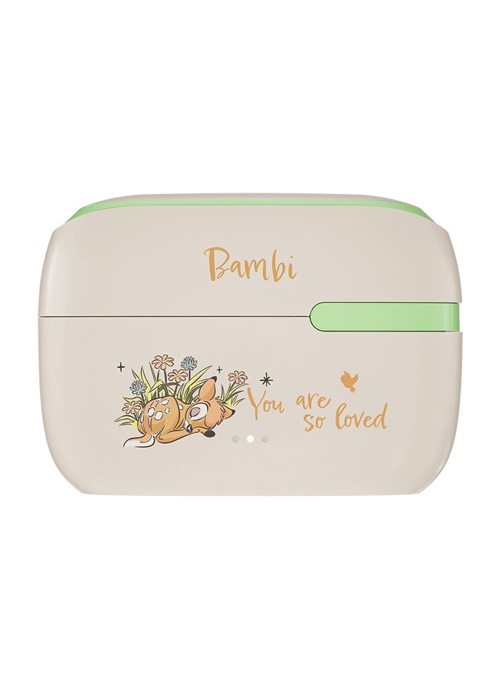 Disney - QS-T10 Clip-On Wireless Bluetooth 5.3 Kids Headphones Smart Touch Bambi - Image 1