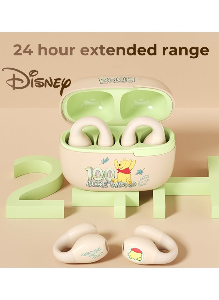 Disney - QS-T10 Clip-On Wireless Bluetooth 5.3 Kids Headphones Smart Touch Bambi - Image 1