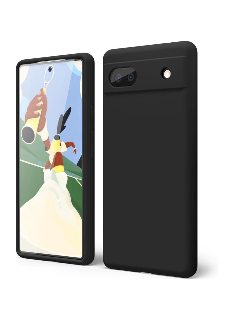 Generic - For Google Pixel 6a Silicone Back Color Cover,Camera Protection From Shocks From TPU Compatible For Google Pixel 6a (6.1'') (Black) - Image 1