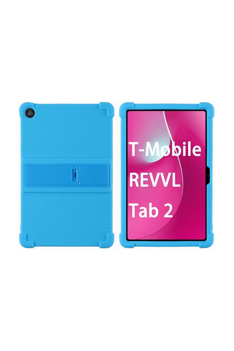 general Compatible with T-Mobile REVVL Tab 2 5G 2025 10.1-inch tablet case, shock-resistant silicone lightweight adjustable stand, precise protective cover.
