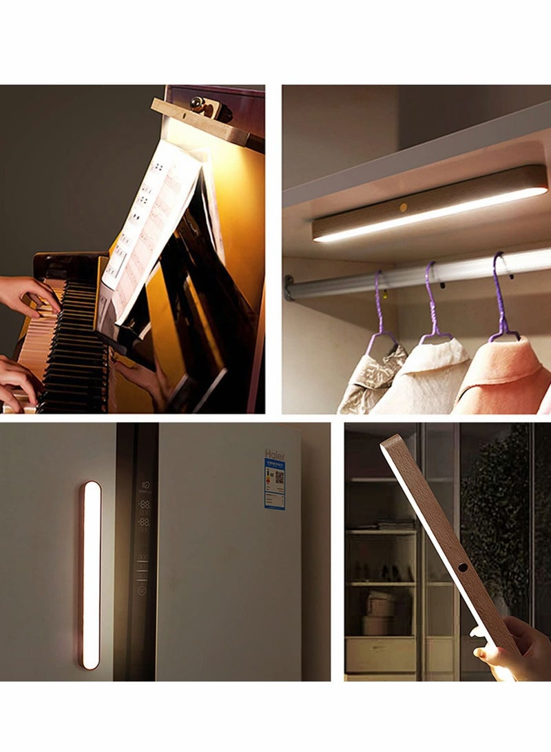 LED Wooden Wall Lamp 360° Rotatable Magnetic Light - Image 3