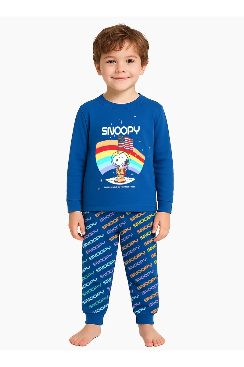 Trucare Peanuts Kids's Boy's Full Sleeve Snoopy Nightwear