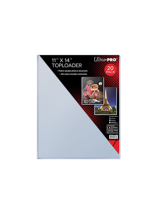 Ultra Pro 11" X 14" Toploader 20ct - Image 1