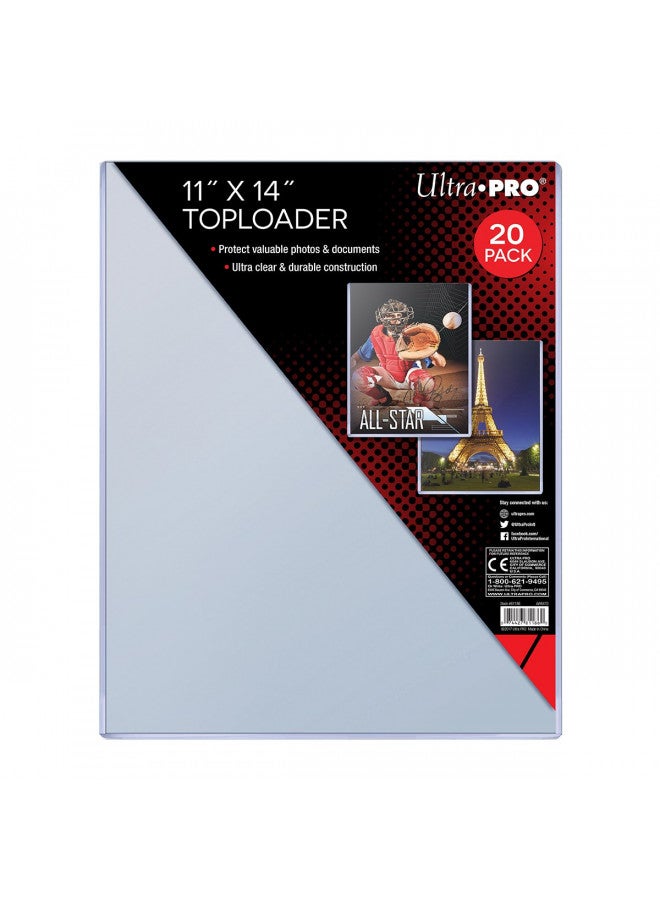 Ultra Pro 11" X 14" Toploader 20ct - Image 2