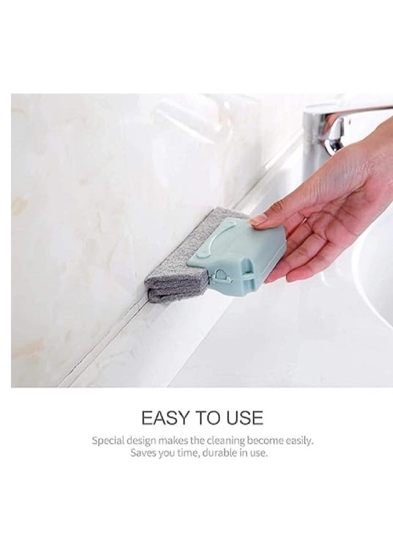فرشاة تنظيف الغبار والشقوق تستخدم لتنظيف فتحات النوافذ المنزلقة، فرشاة اسفنجية للتنظيف الرطب والجاف لجميع الزوايا والحواف والفجوات - Image 2