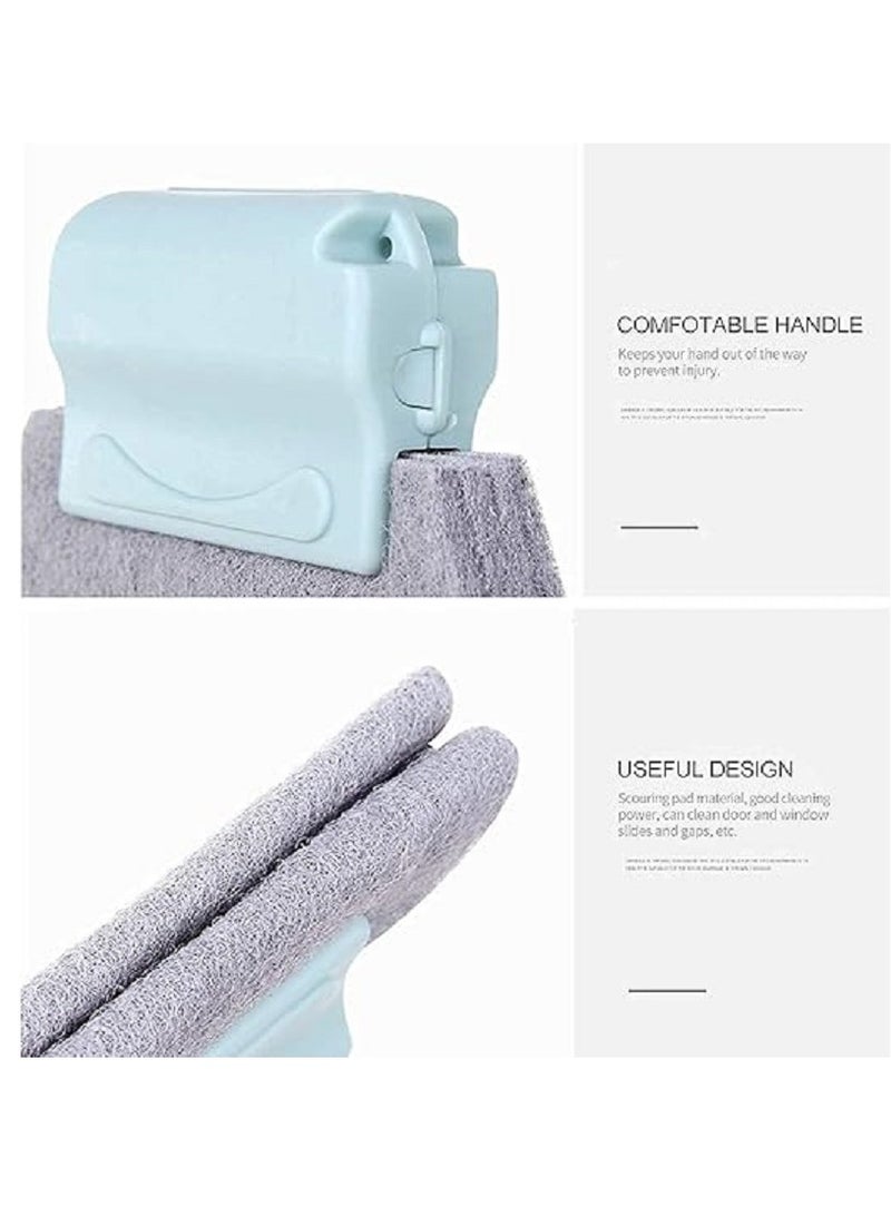 فرشاة تنظيف الغبار والشقوق تستخدم لتنظيف فتحات النوافذ المنزلقة، فرشاة اسفنجية للتنظيف الرطب والجاف لجميع الزوايا والحواف والفجوات - Image 4