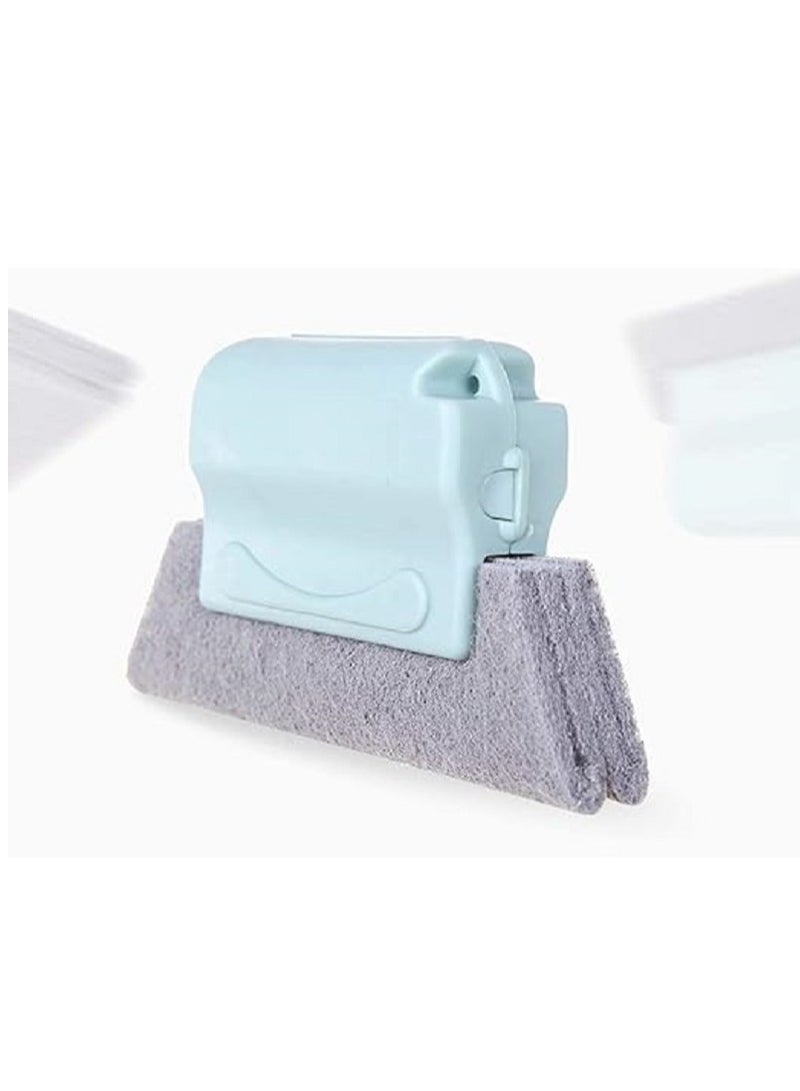 فرشاة تنظيف الغبار والشقوق تستخدم لتنظيف فتحات النوافذ المنزلقة، فرشاة اسفنجية للتنظيف الرطب والجاف لجميع الزوايا والحواف والفجوات - Image 1