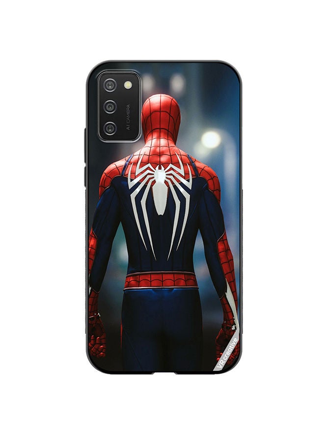 VR CREATIVE Protective Case Cover For Samsung Galaxy A03s Spiderman Back Design Multicolour - Image 1