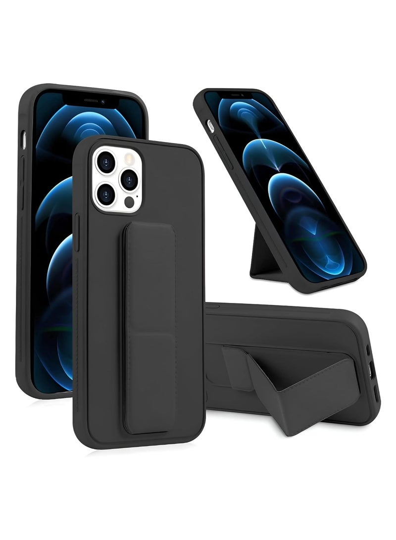 Case Compatible with iPhone 14 Pro Max Case 6.69 inch, Finger Grip Case Car Mount Kickstand Full Body Protection Durable Silicone Case Vertical and Horizontal Multi-stand cover - Image 1