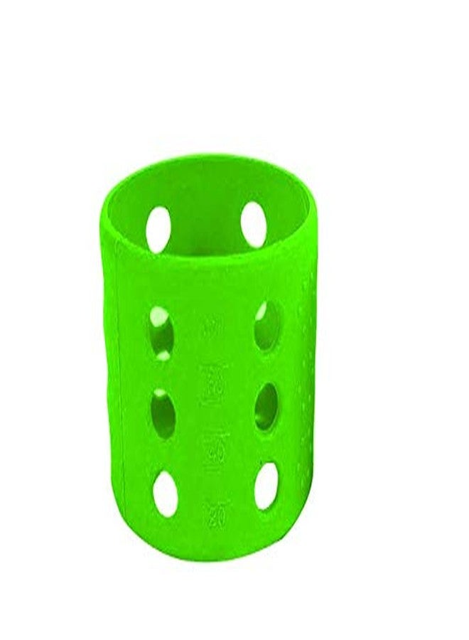 Safe-O-Kid BPA-Free Pure Silicone Bottle Cover – Soft, Non-Toxic, Protective Cover for Baby Bottles, Safe for Little Ones, Durable, Easy to Clean 60 ml, Green - Pack of 1 - Image 1