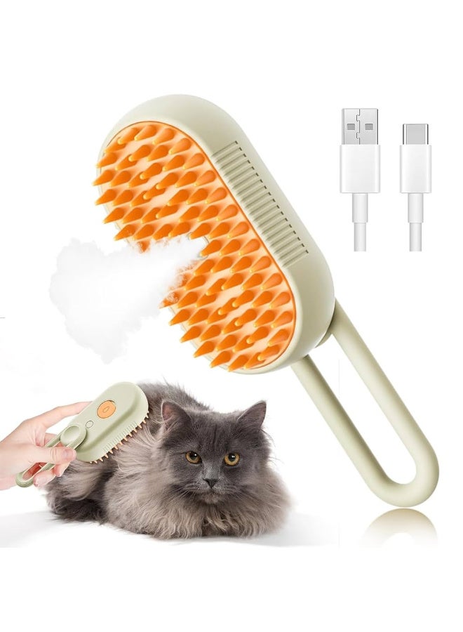 فرشاة تدليك كهربائية ٣ في ١ لتنظيف الحيوانات الأليفة، مشط إزالة شعر الحيوانات الأليفة قابل لإعادة الشحن، ملحق محمول قابل للطي، متعدد الألوان، قطعة واحدة. - Image 2