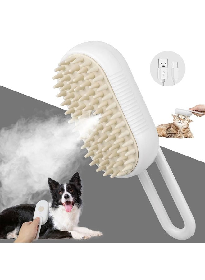 فرشاة تدليك كهربائية ٣ في ١ لتنظيف الحيوانات الأليفة، مشط إزالة شعر الحيوانات الأليفة قابل لإعادة الشحن، ملحق محمول قابل للطي، متعدد الألوان، قطعة واحدة. - Image 3