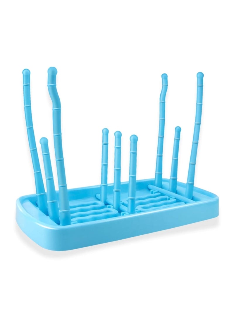 Syga SYGA Foldable Plastic Baby Bottle Drying Racks Feeding Cup Nipple Storage Shelf Stand Holder (Blue)  - Image 1