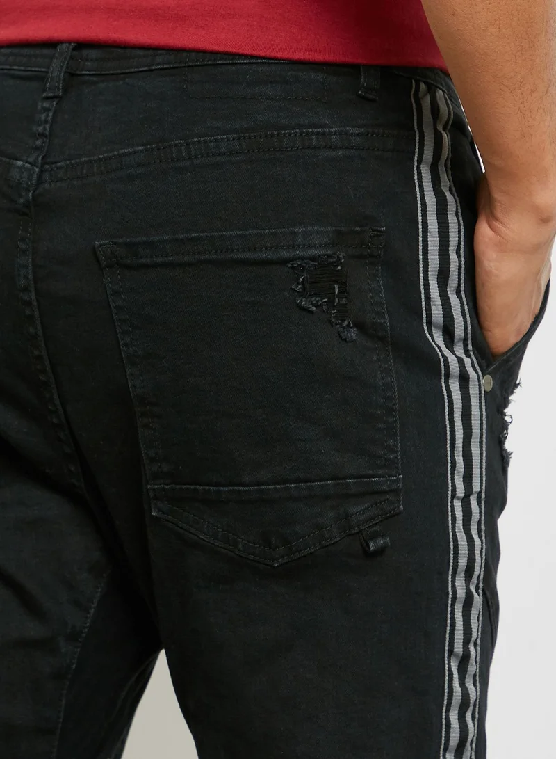Cotton On Side Stripe Denim Joggers