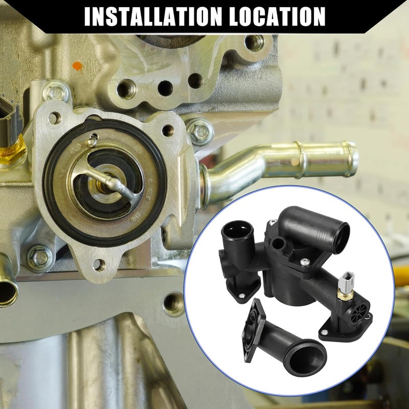 Hihaha Engine Coolant Thermostat Housing for Jaguar XK8 - Image 2