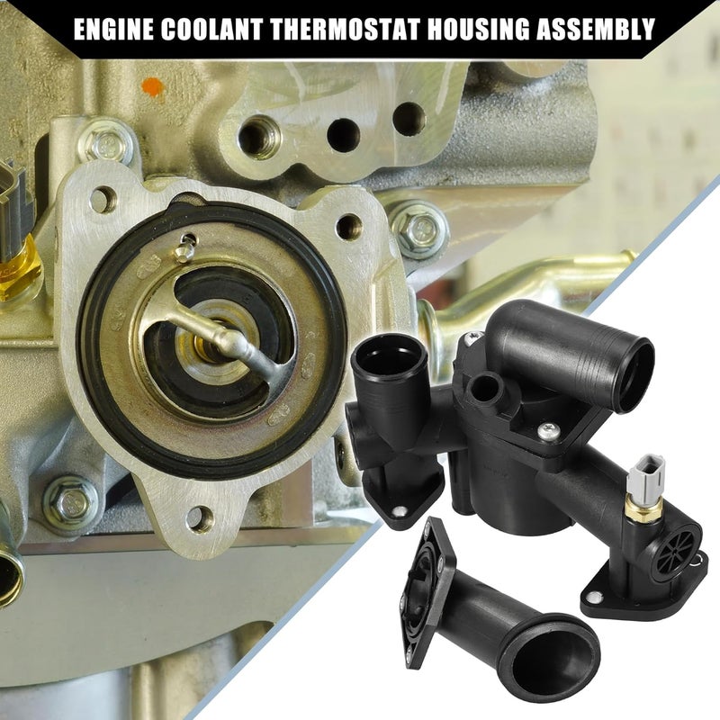 Hihaha Engine Coolant Thermostat Housing for Jaguar XK8 - Image 3