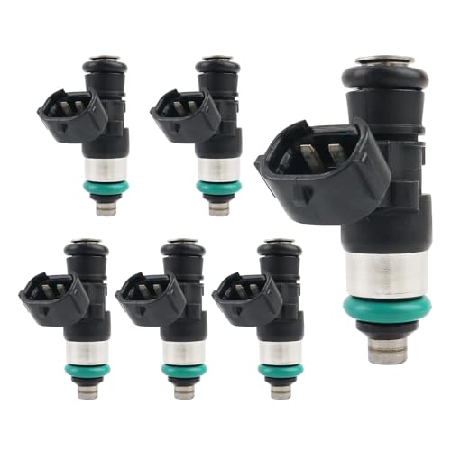 Tivora 6Pcs Fuel Injector 6AW137610100 6AW137610000 Compatible with Yamaha Outboard 200225250300350HP - Image 1