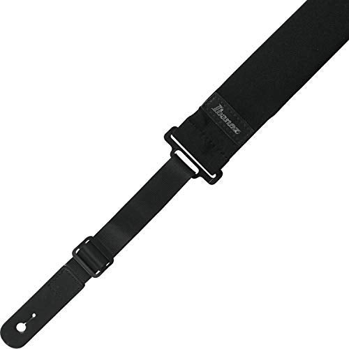 Ibanez Powerpad Adjustable Guitar Strap, Black GSF50-BK - Image 2