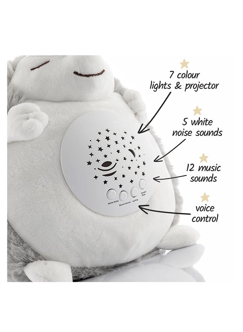 KASTWAVE Baby Sleep Aid, 5 Soothing White Noise Sounds, Music, Gentle Lights, Mini Travel Aid , Suitable for & Toddler Gift (Grey)  - Image 2
