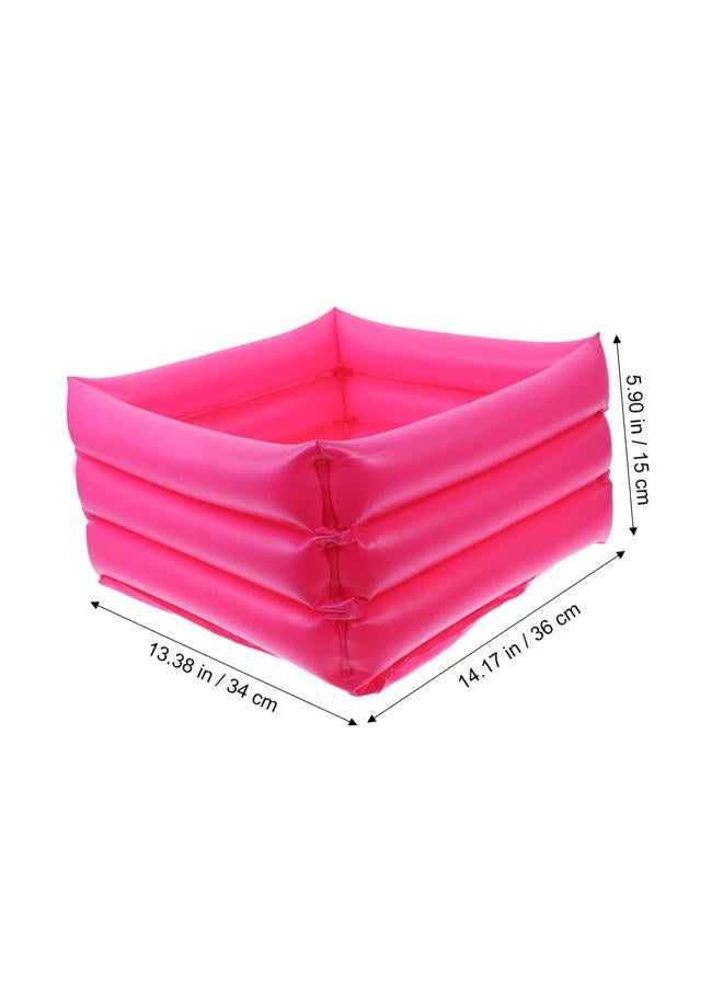 Healeved Foot Bath Tub Soccer Plates Portable Bath Foot Bath Basin Clean Shampoo Inflatable Foot Sink Foot Cleaning Container Cleaning Tool PVC Basin Collapsible Bucket Folding Bucket Bowl - Image 5