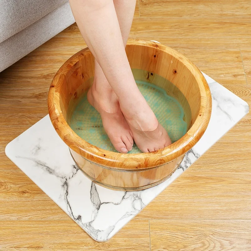 5 دي ام Silicone Brushed Bath Massage Mat and Heel Massage Mat for Feet